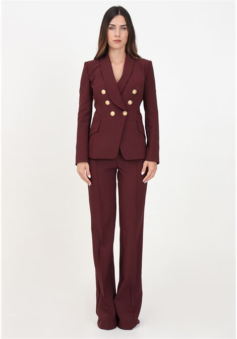 Burgundy women's suit ELISABETTA FRANCHI | TP00246E2CG3
